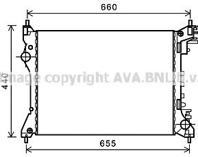 AVA QUALITY COOLING al2117 -  Радиатор, охлаждение двигателя